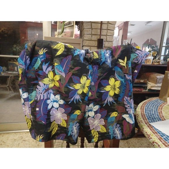 Mens Swim Trucks Old Navy  XXL Tropical Print Mostly Purple - Picture 1 of 4